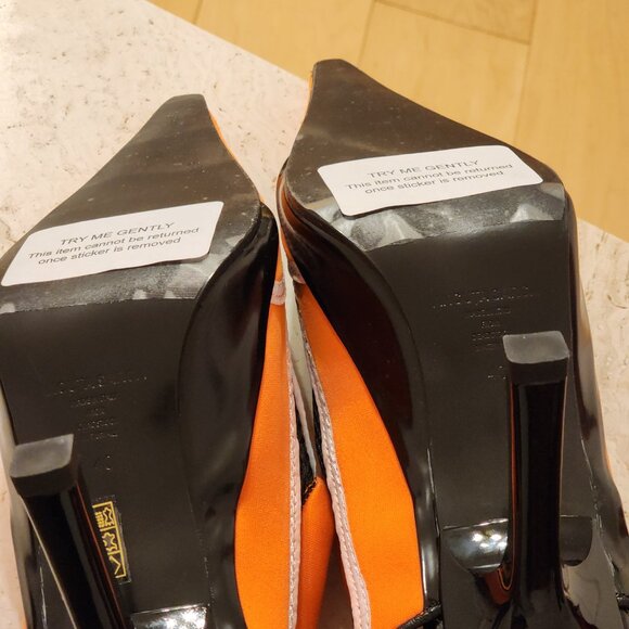 ANCUTA SARCA aqua slingback heels Sz 40 Never worn - Picture 8 of 9